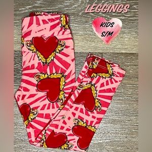 Lularoe Valentine’s Kids Leggings S/M